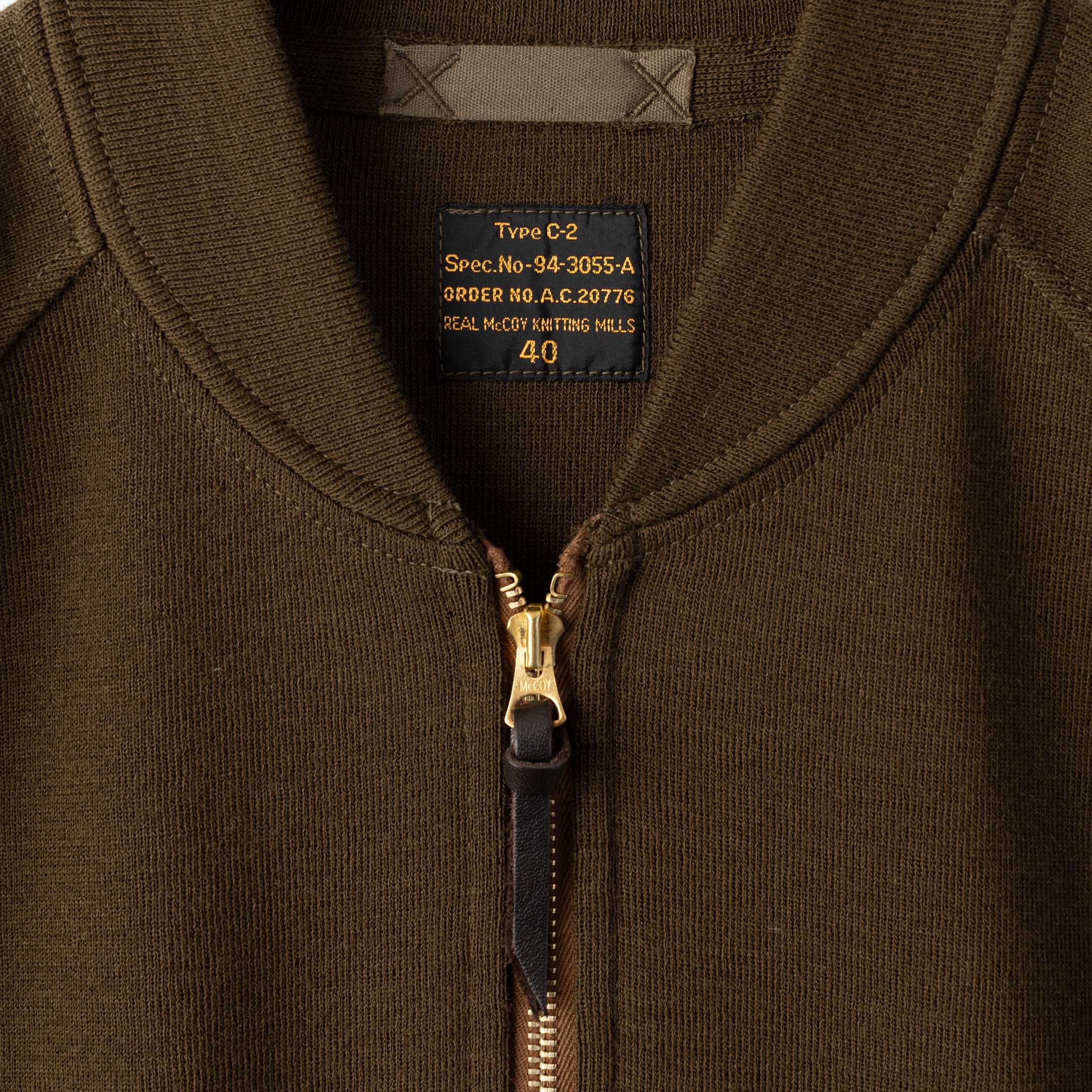 The Real McCoy's Vest, Flying Winter, Type C-2 Olive - Image 3