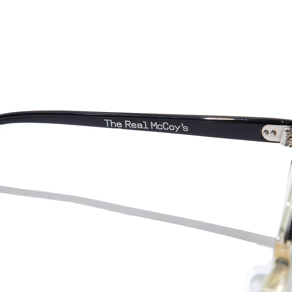 The Real McCoy's Wellington Sunglasses Black/Clear - Image 3