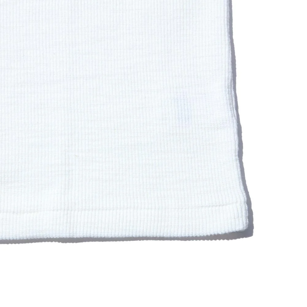 The Real McCoy's Western Cardigan Stitch Henley White - Image 3