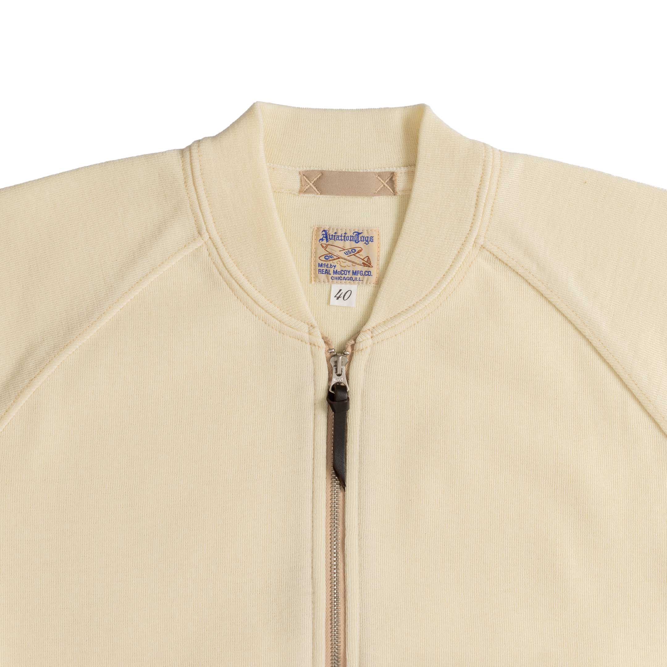 The Real McCoy's Winter Aviation Sweater Ecru - Image 2