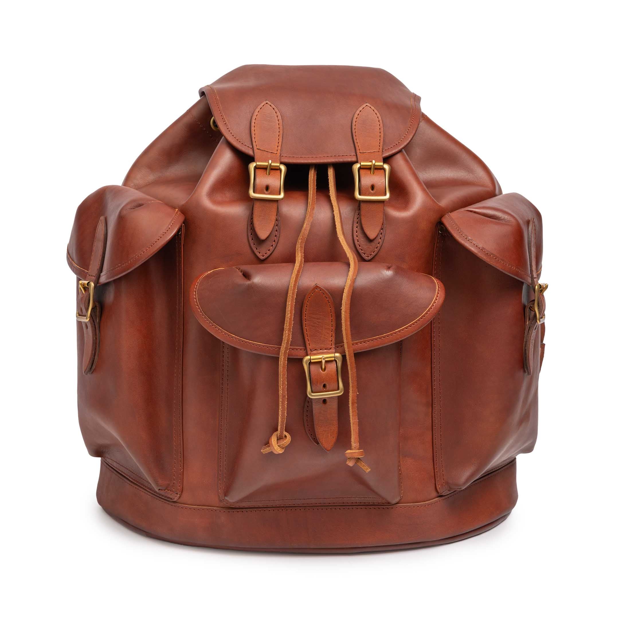 Vasco Leather Army Rucksack Camel
