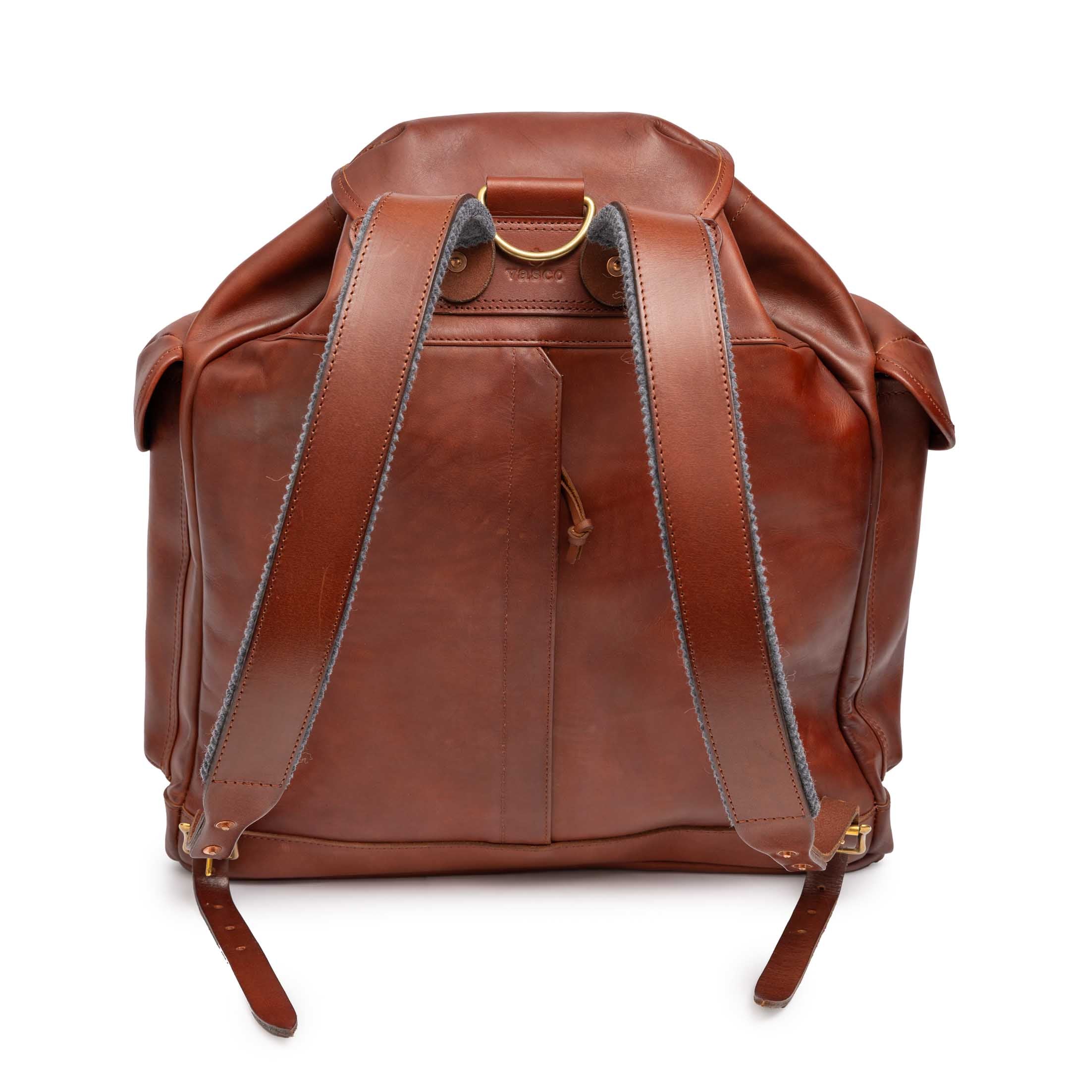 Vasco Leather Army Rucksack Camel - Image 2