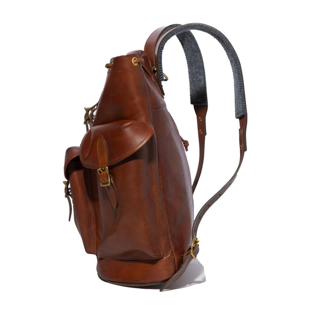Vasco Leather Army Rucksack Camel - Image 3
