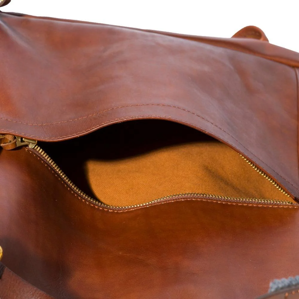 Vasco Leather Army Rucksack Camel - Image 6