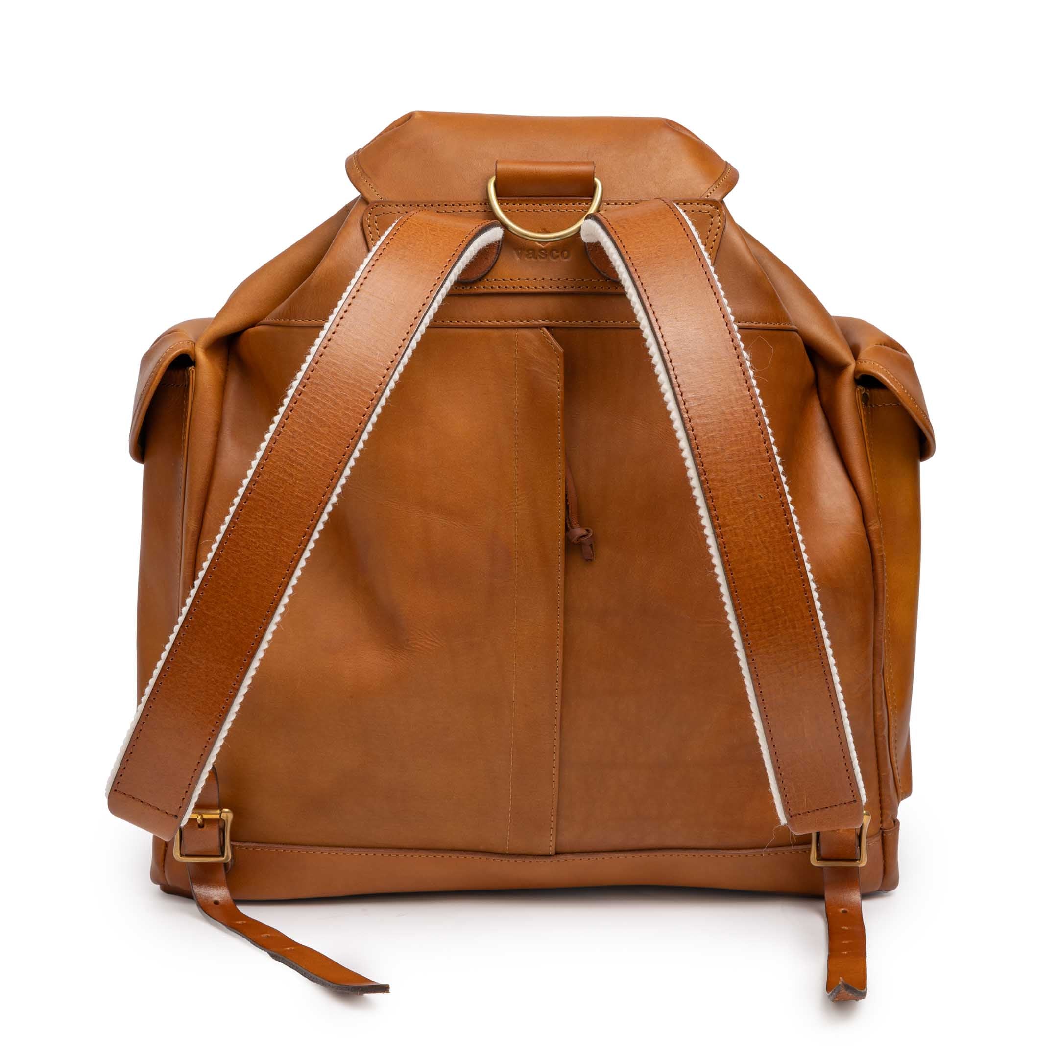 Vasco Leather Army Rucksack Sand - Image 2