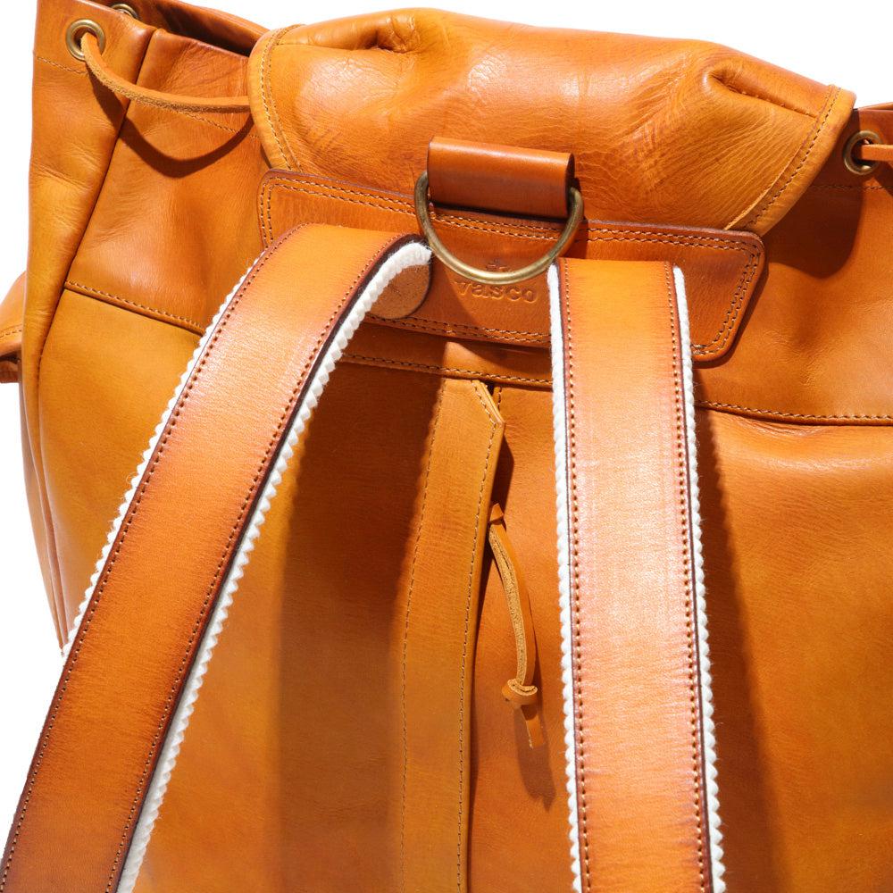 Vasco Leather Army Rucksack Sand - Image 4