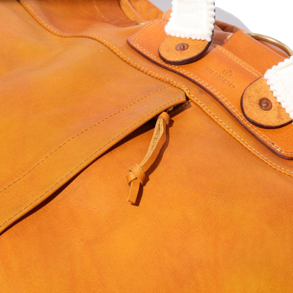 Vasco Leather Army Rucksack Sand - Image 7