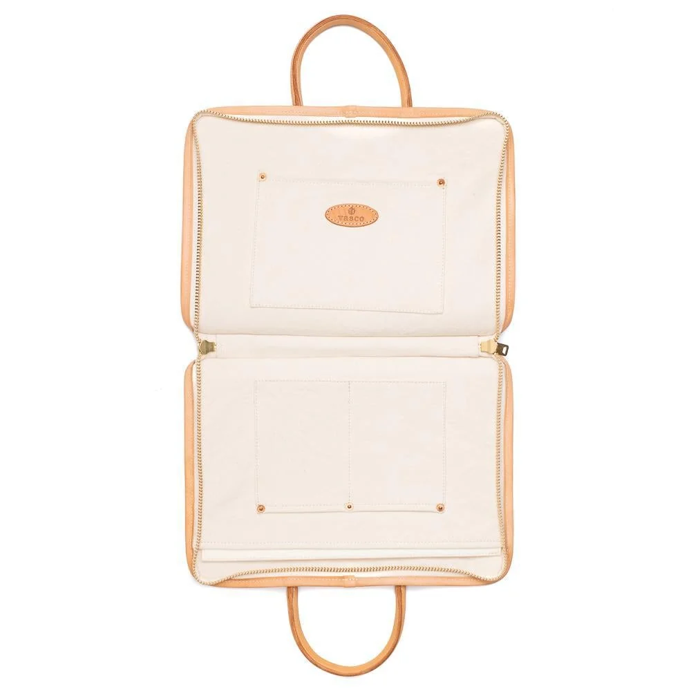 Vasco Leather Document Briefcase Natural - Image 4