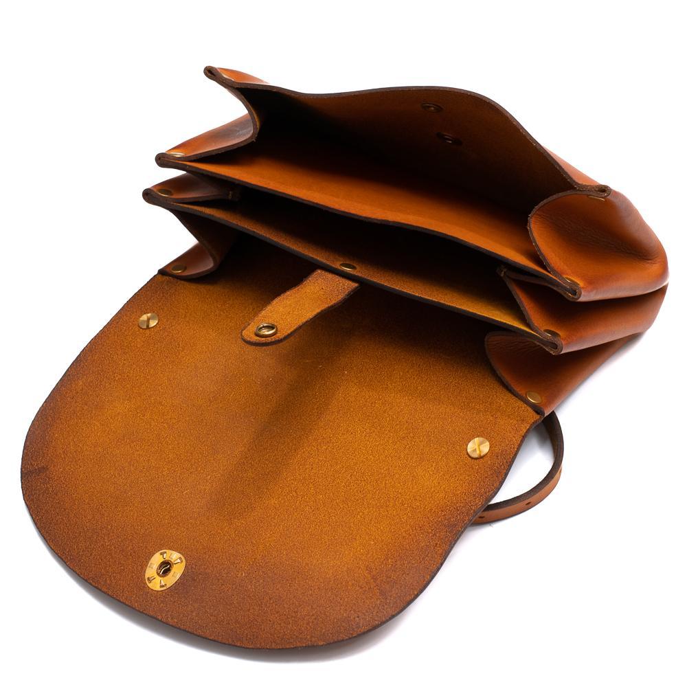 Vasco Leather Garcon 2Way Bag Mustard Camel - Image 4