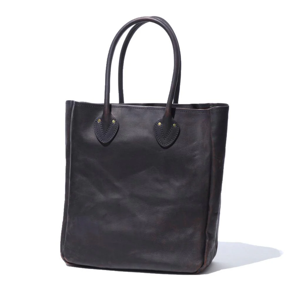 Vasco Leather Old Tote Bag Black