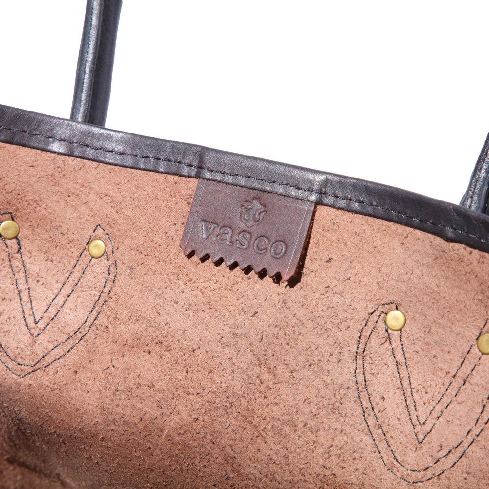 Vasco Leather Old Tote Bag Black - Image 3
