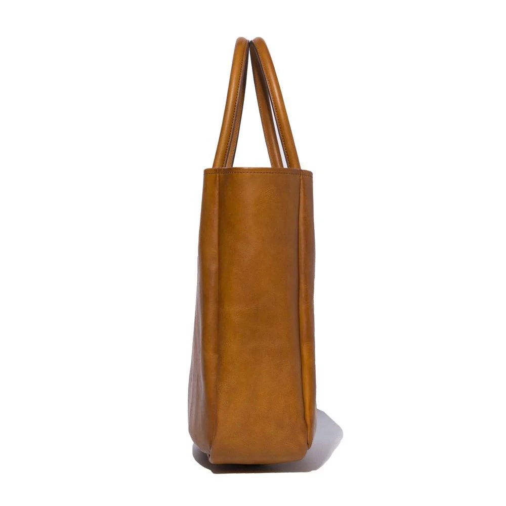 Vasco Leather Old Tote Bag Sand - Image 2