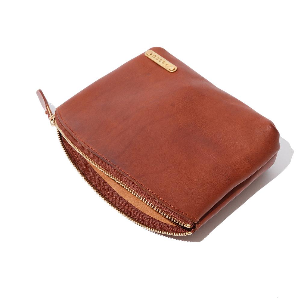 Vasco Leather Travel Pouch Camel - Image 3