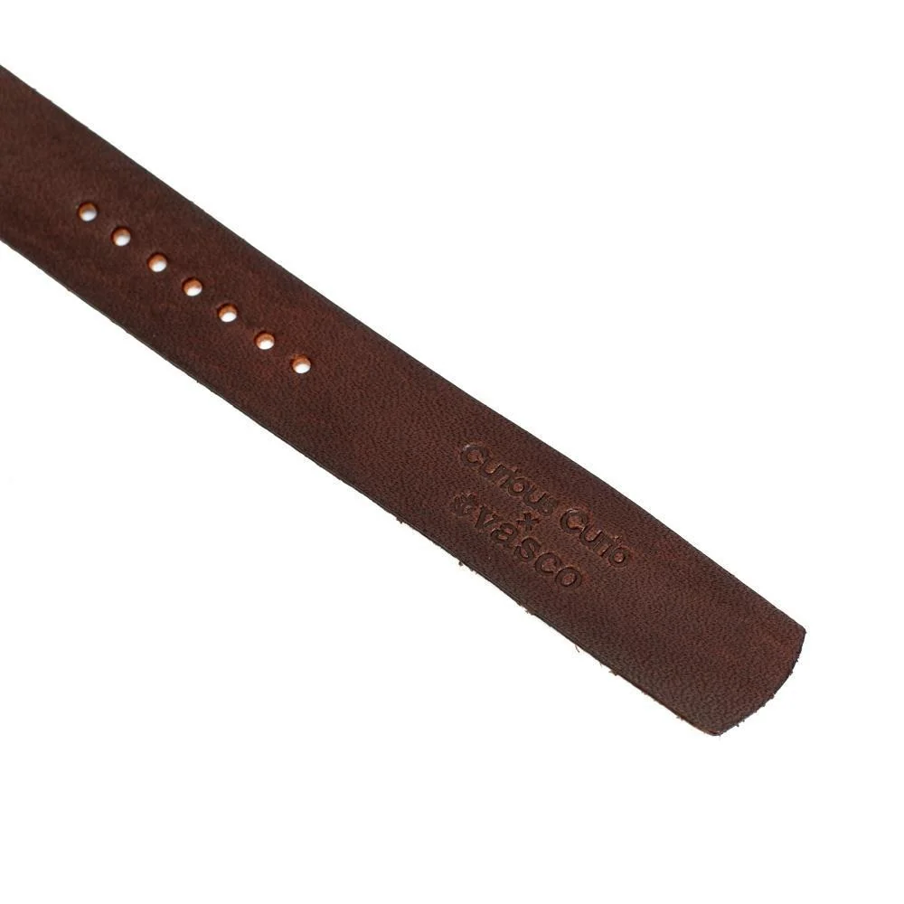 Vasco VSCC-640G10 Leather NATO Watch Strap Brown - Image 3