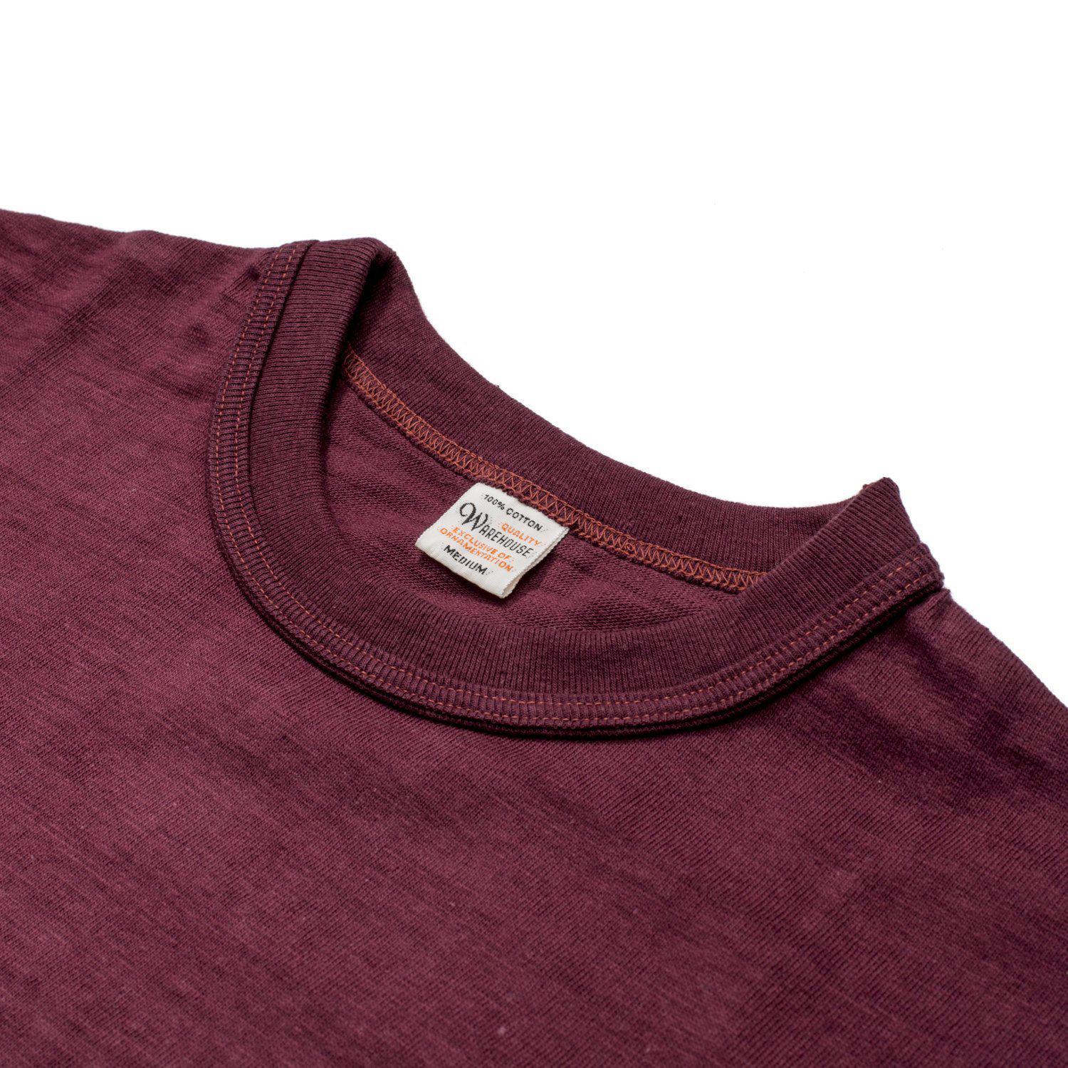Warehouse & Co. Lot 4601 T-shirt Burgundy - Image 3