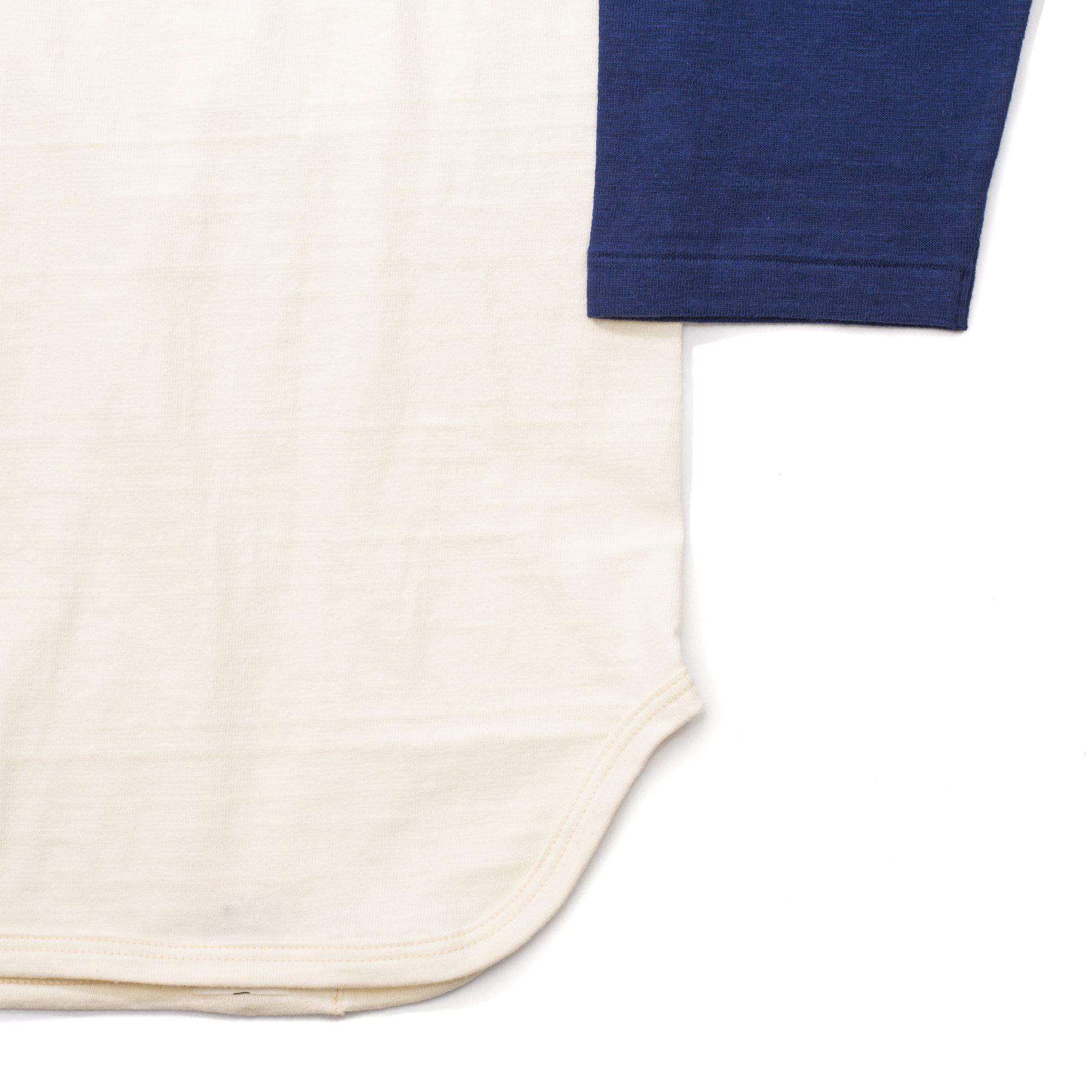 Warehouse & Co Lot. 4800 Baseball Tee Cream/ Navy - Image 3