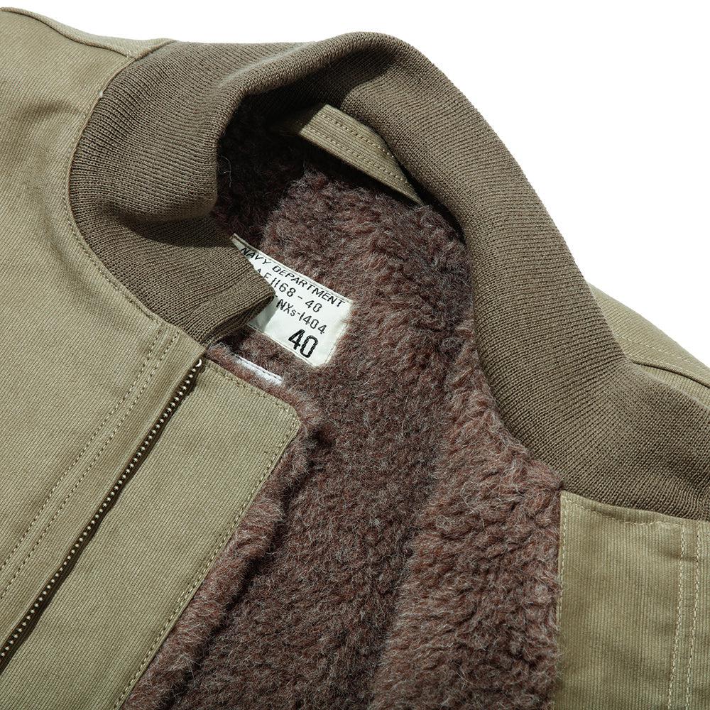 Warehouse & Co Lot. 2180 NAF 1168 Aviator & Ground Crew Jacket Khaki - Image 8