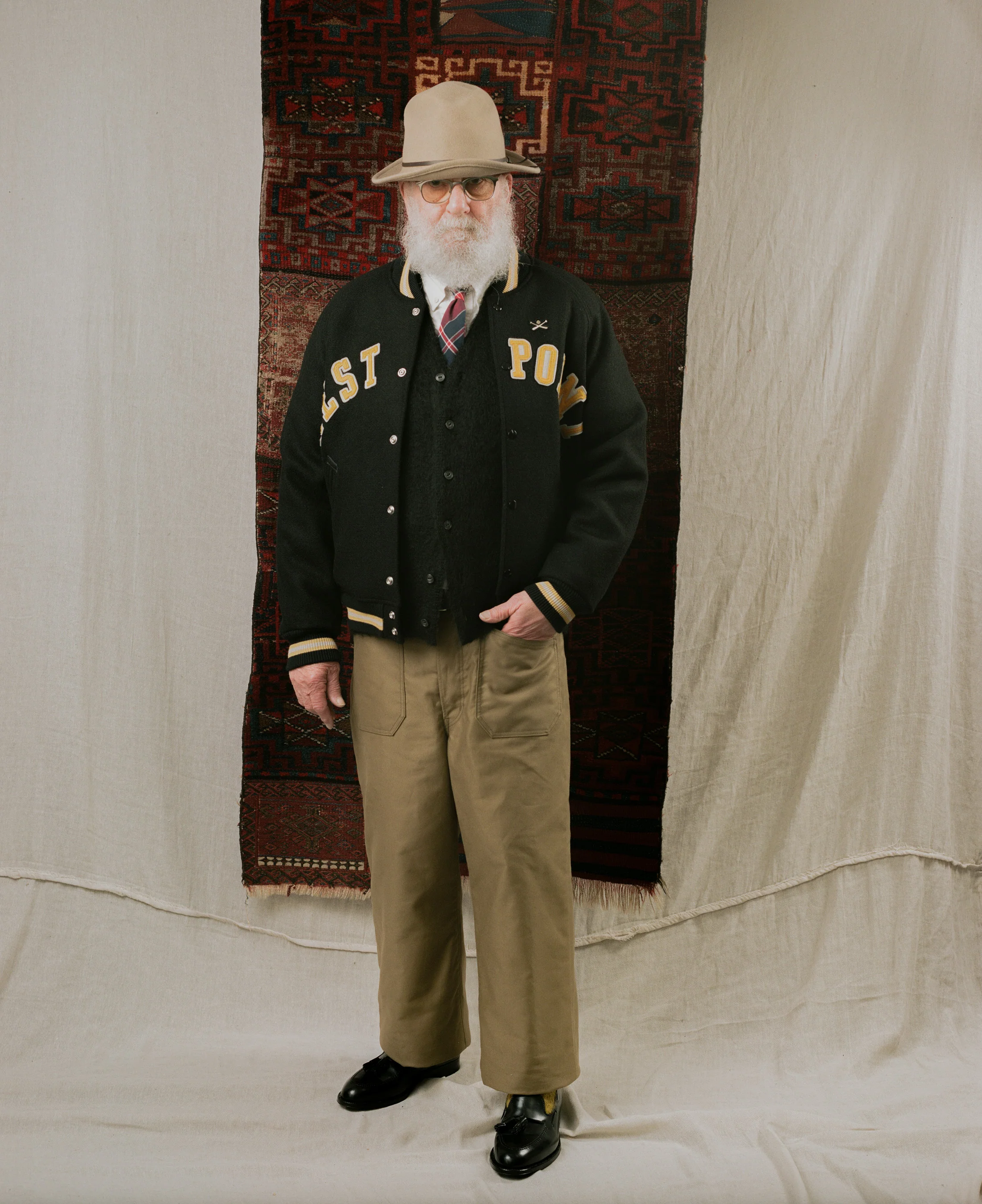 Warehouse & Co Lot. 2239 1950's Army Varsity Jacket Black - Image 8