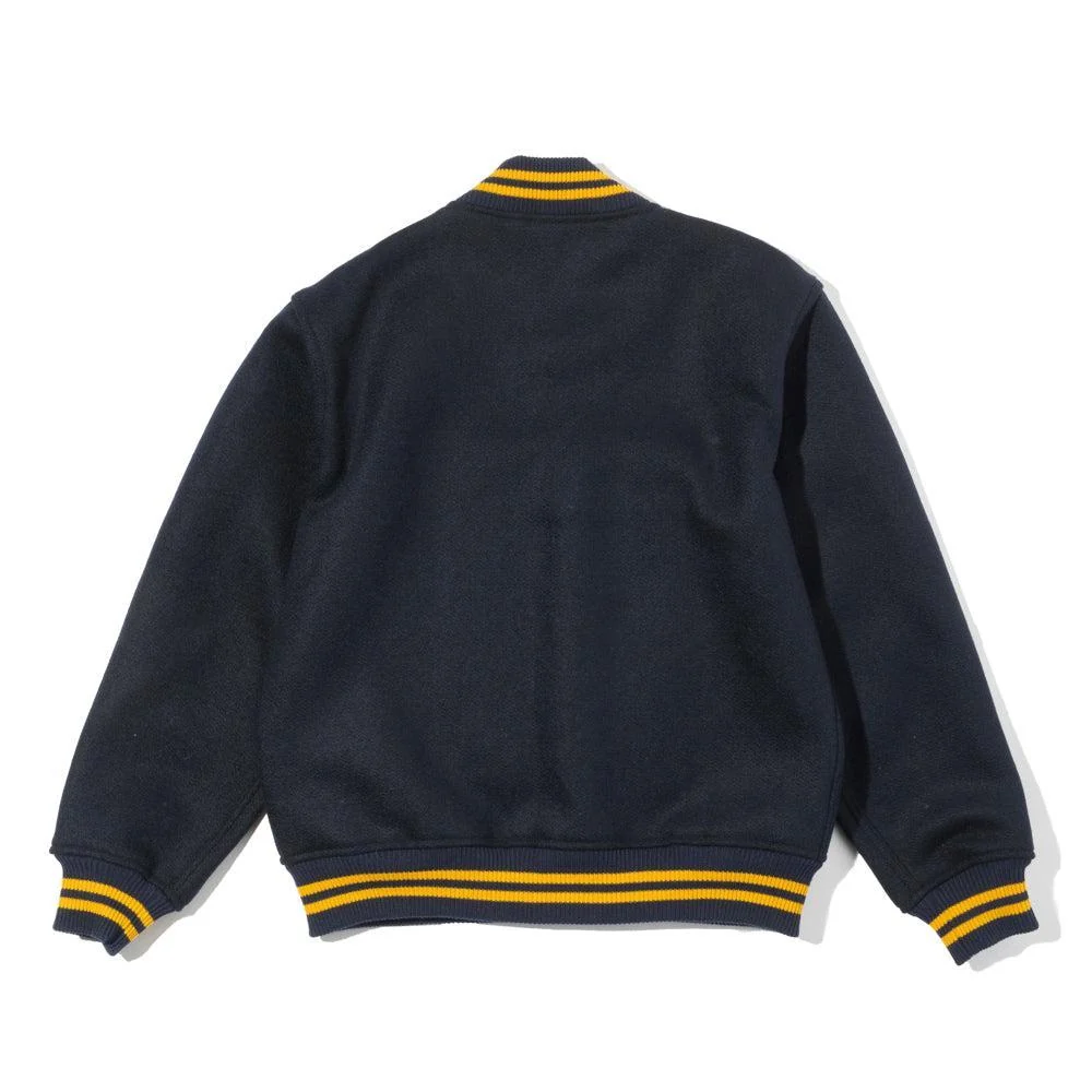 Warehouse & Co Lot. 2240 1950s Navy Varsity Jacket Navy - Image 8
