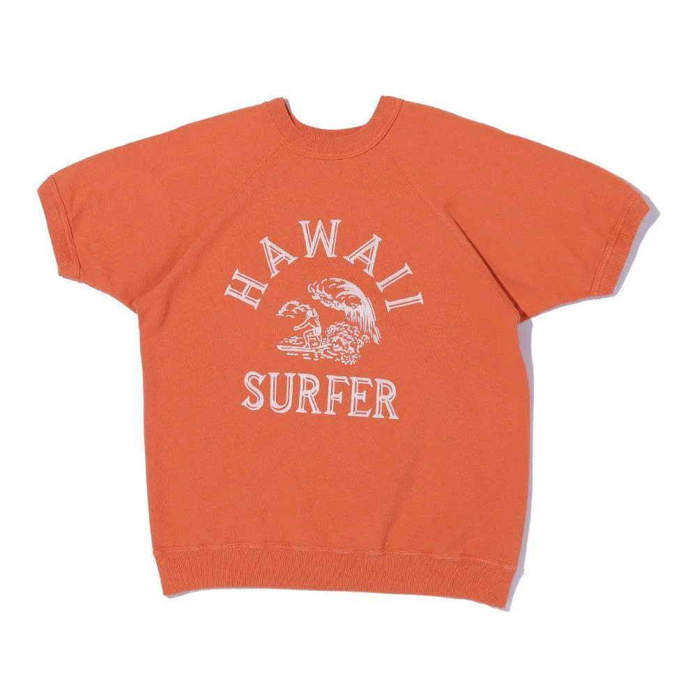 Warehouse & Co Lot. 4104 S/S Sweatshirt Hawaii Orange