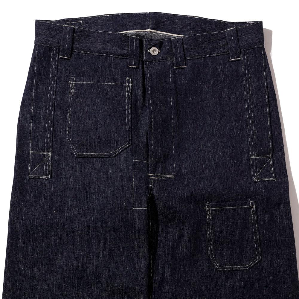 Warehouse & Co. x John Gluckow Netmaker's Trousers Indigo - Image 3