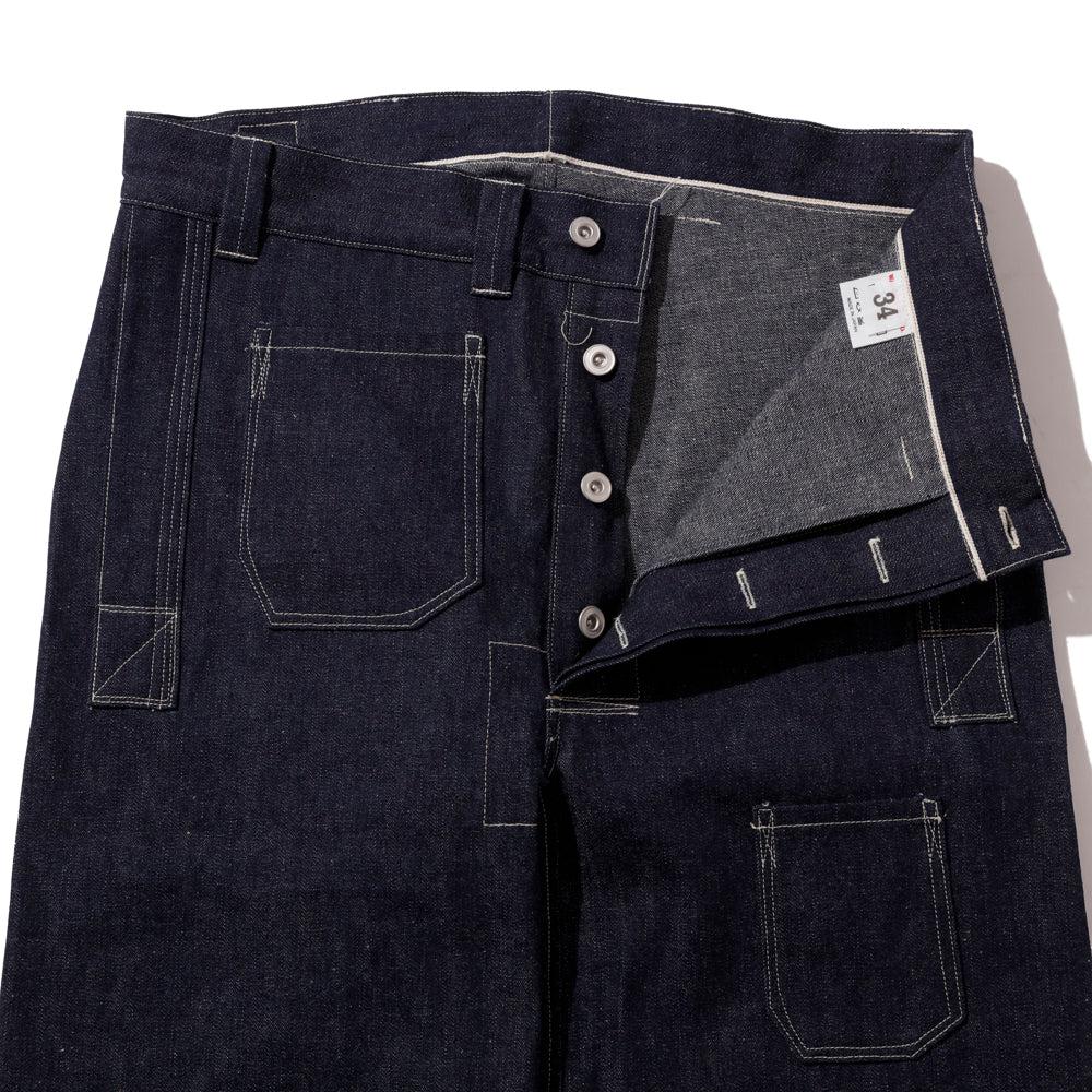 Warehouse & Co. x John Gluckow Netmaker's Trousers Indigo - Image 6