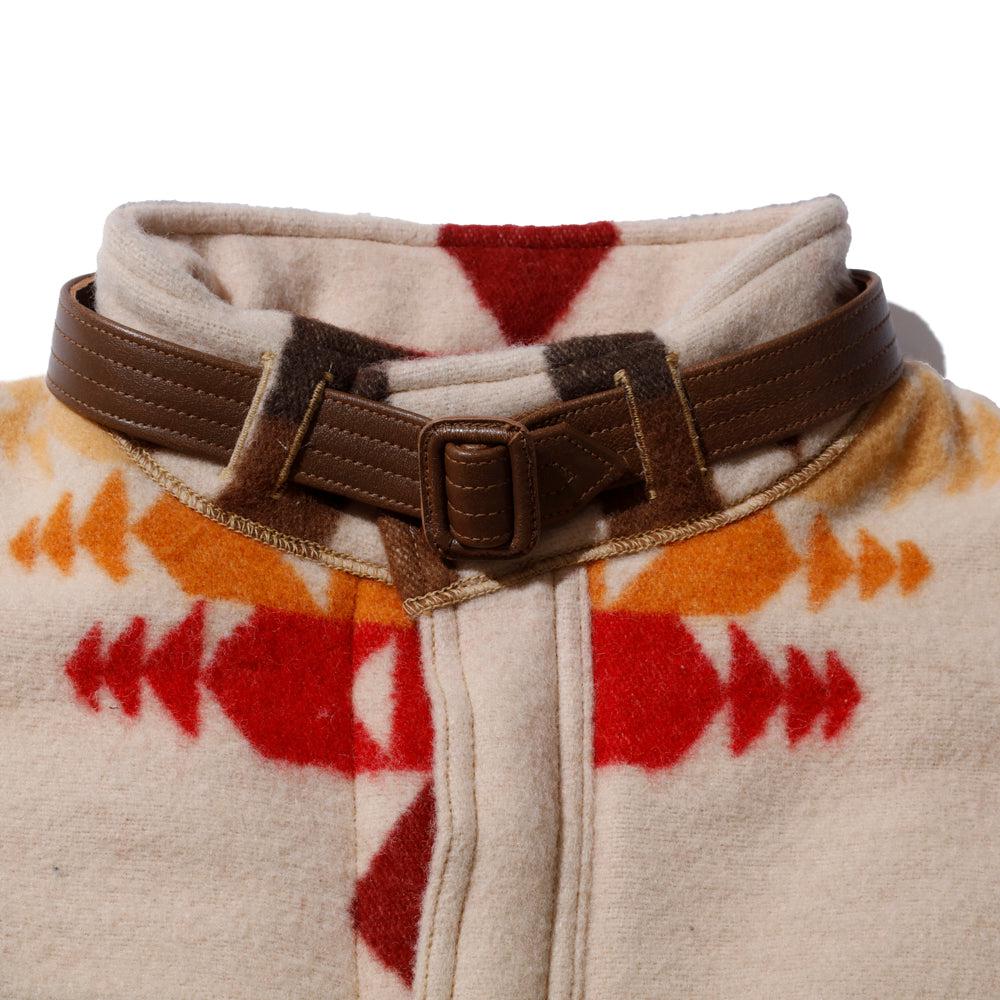 Warehouse & Co x John Gluckow Wool Stag Coat Beige - Image 4
