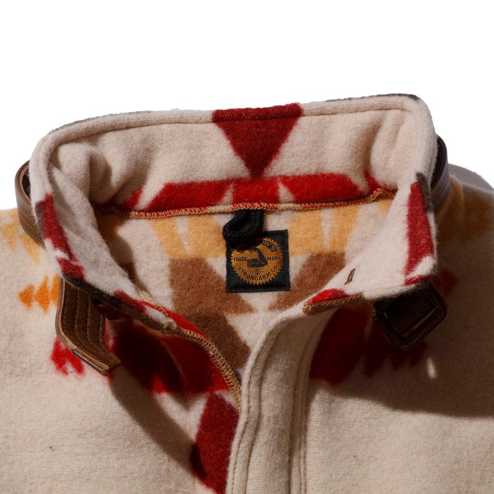 Warehouse & Co x John Gluckow Wool Stag Coat Beige - Image 7