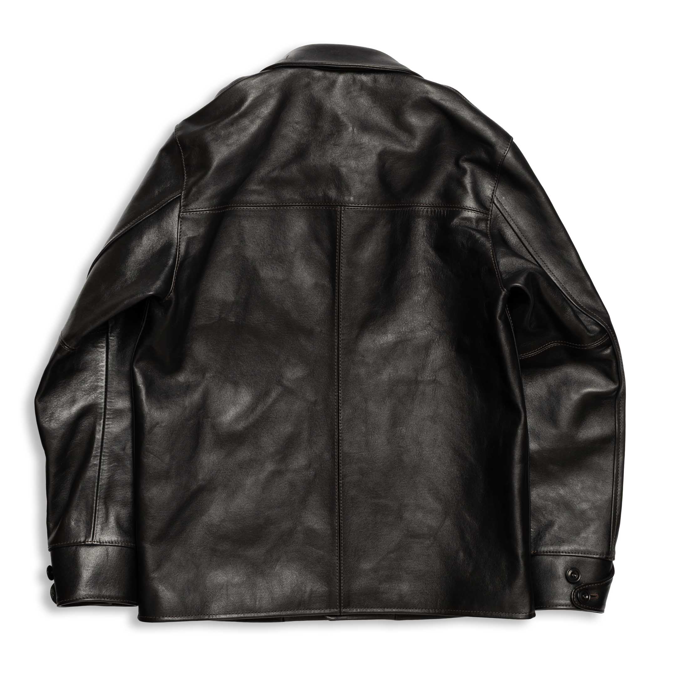 Y'2 Leather EC-77 Eco Horse Car Coat Black - Image 3