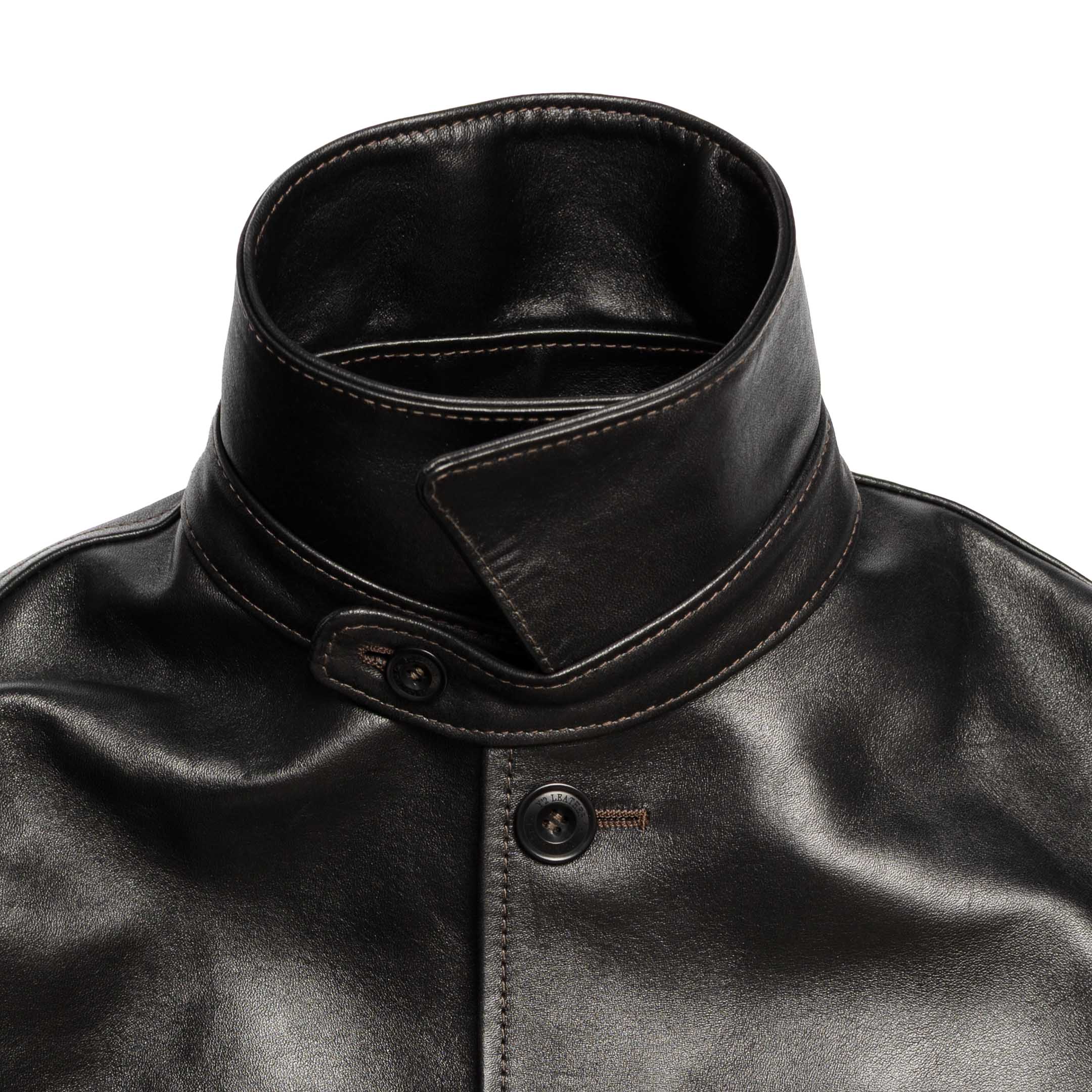 Y'2 Leather EC-77 Eco Horse Car Coat Black - Image 8