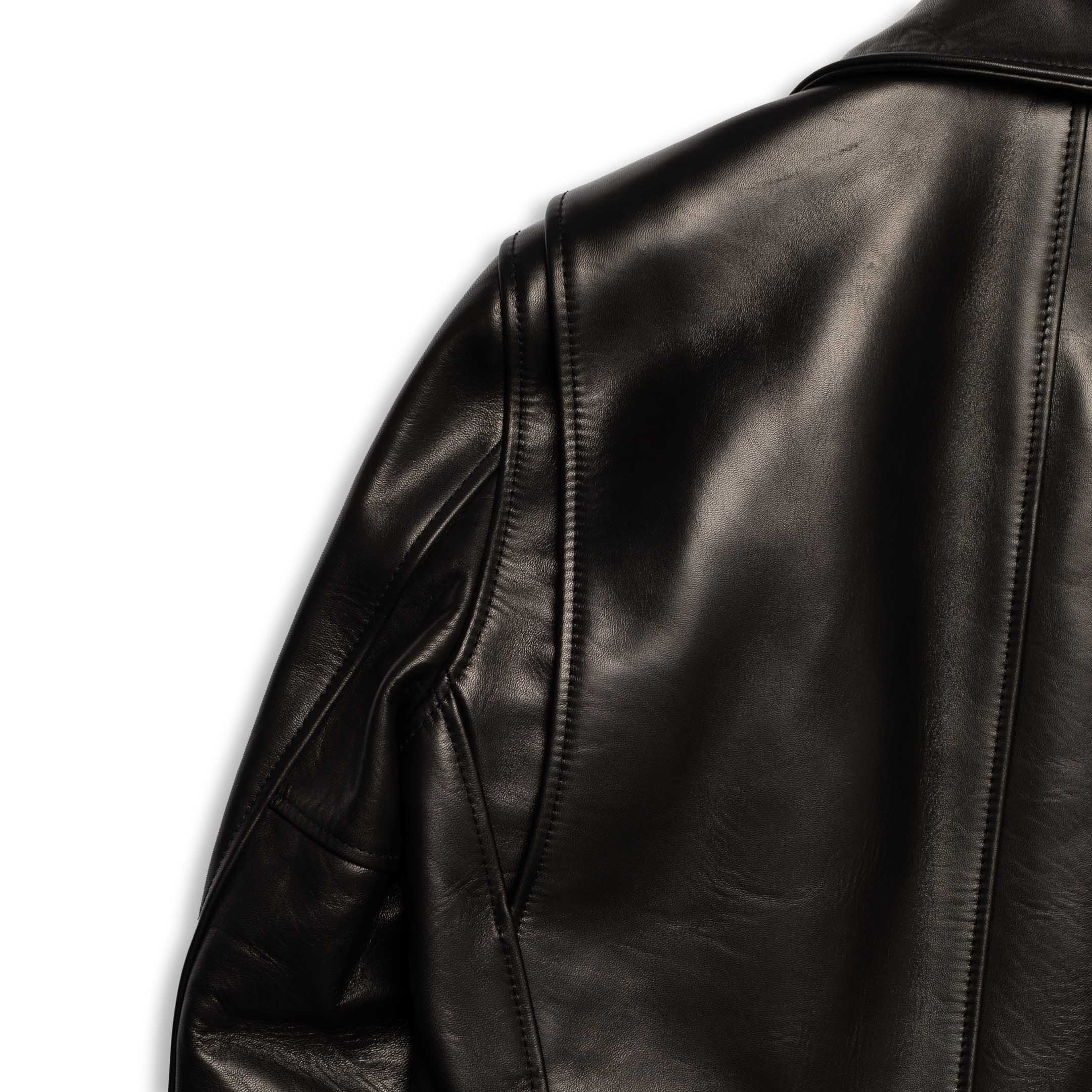 Y'2 Leather HVR-42 Horse Single Riders Jacket Black - Image 5