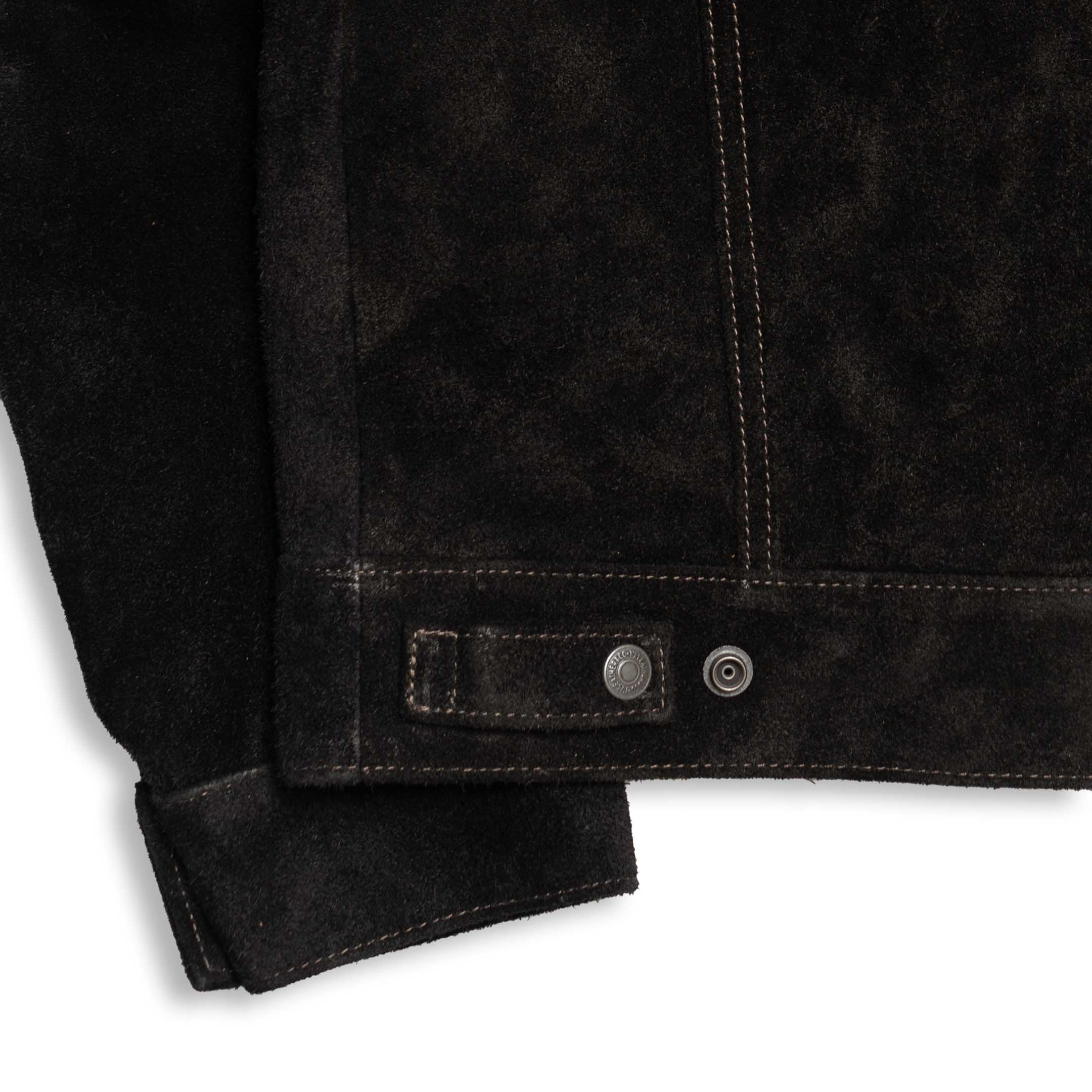 Y'2 Leather TB-139 3rd Type Jean Jacket Black - Image 7