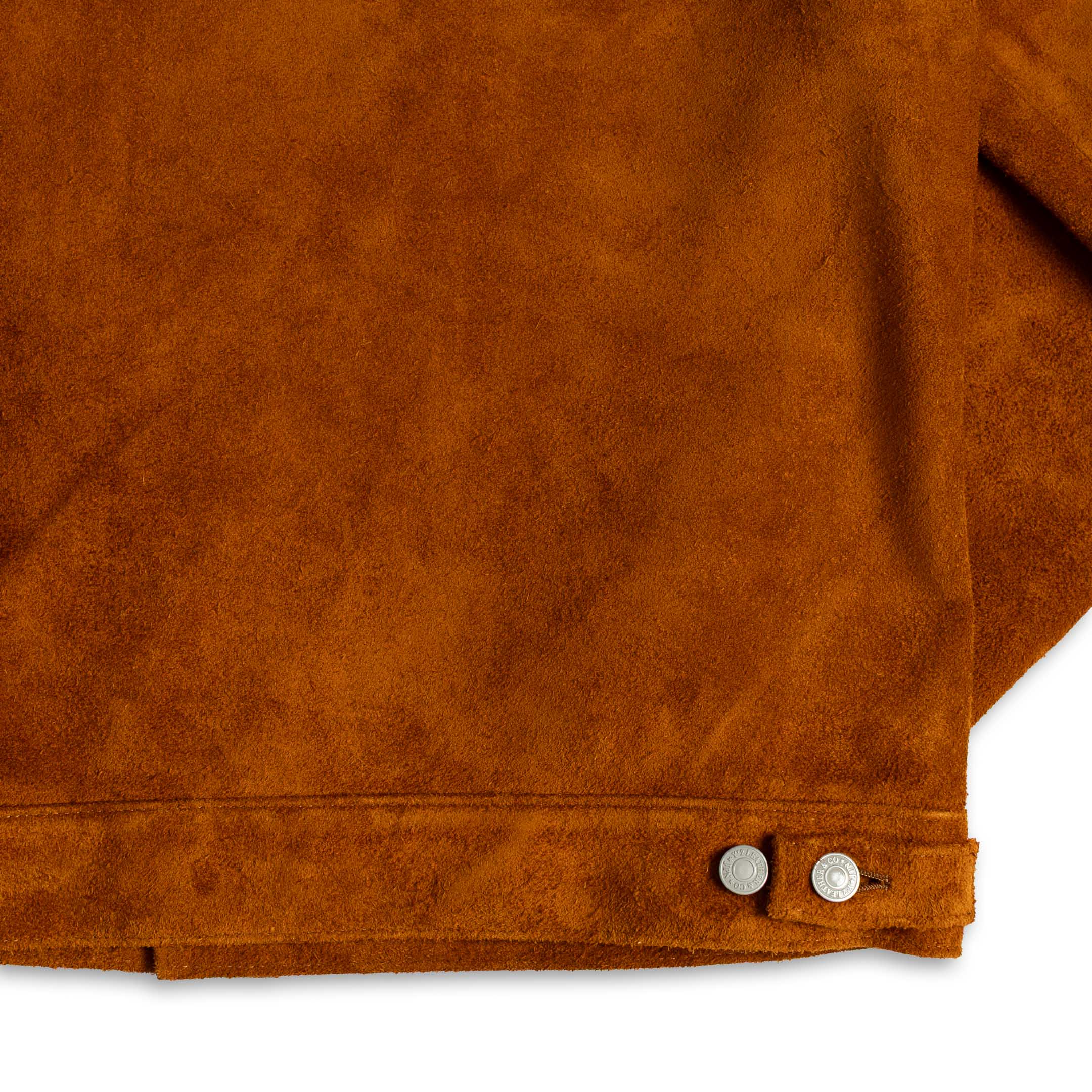 Y'2 Leather TB-141 Steer Roughout 2nd Type Jean Jacket Camel - Image 5