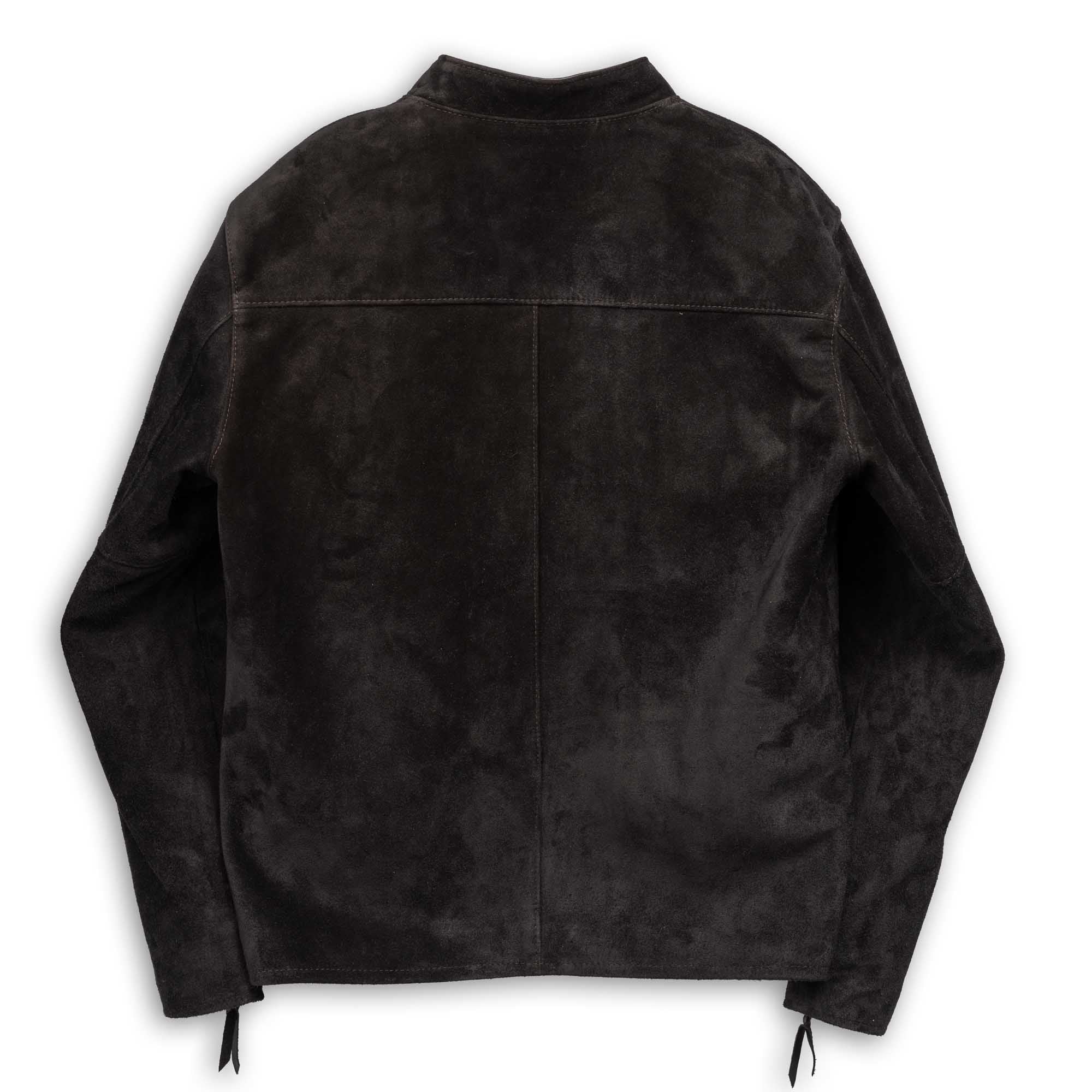 Y'2 Leather TR-64 Single Riders Jacket Steer Roughout Black - Image 6