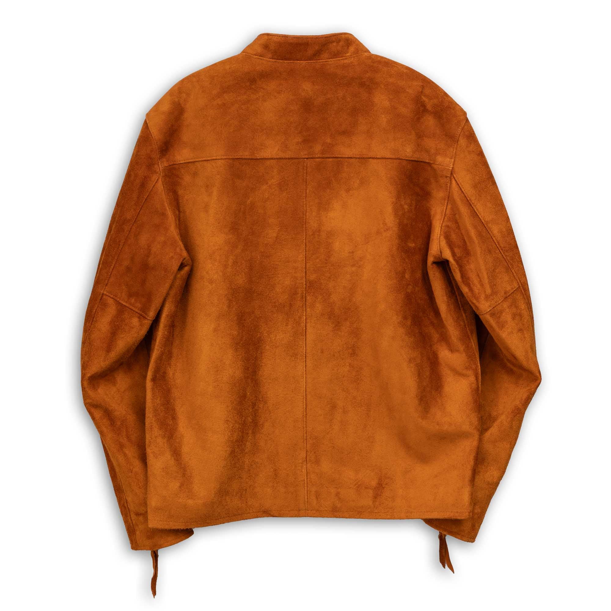 Y'2 Leather TR-64 Single Riders Jacket Steer Roughout Camel - Image 5