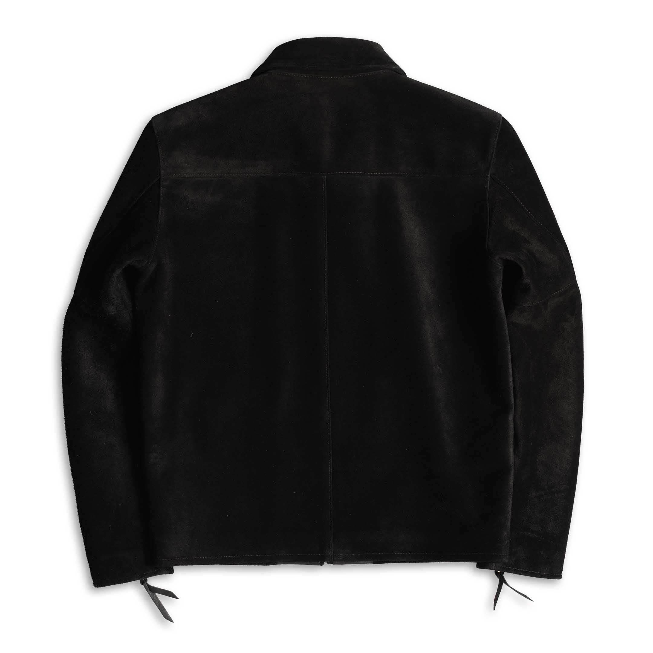 Y'2 Leather TR-65 Steer Roughout Single Riders Jacket Black - Image 2
