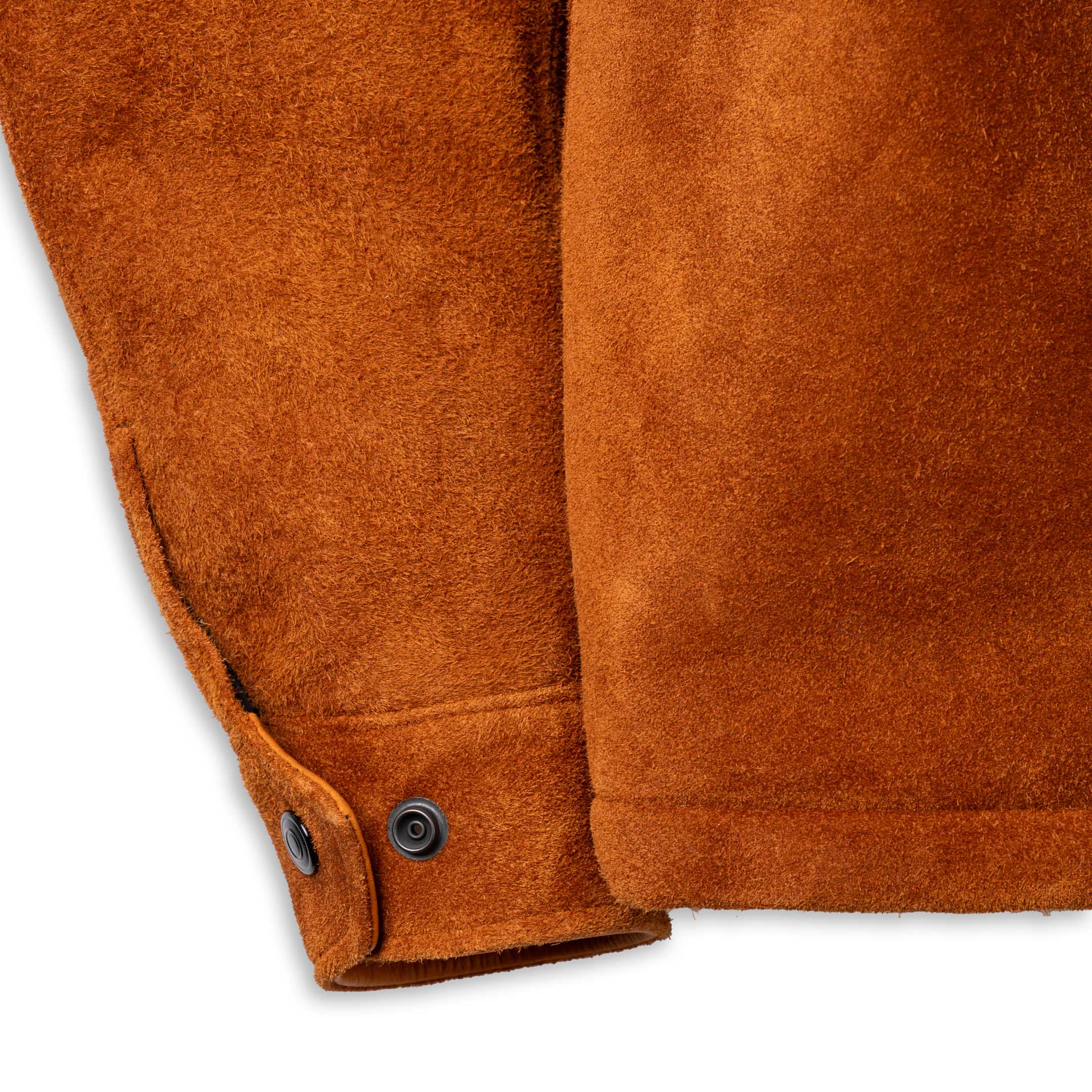 Y'2 Leather WJ-02 Steer Roughout Ranch Coat Camel - Image 5