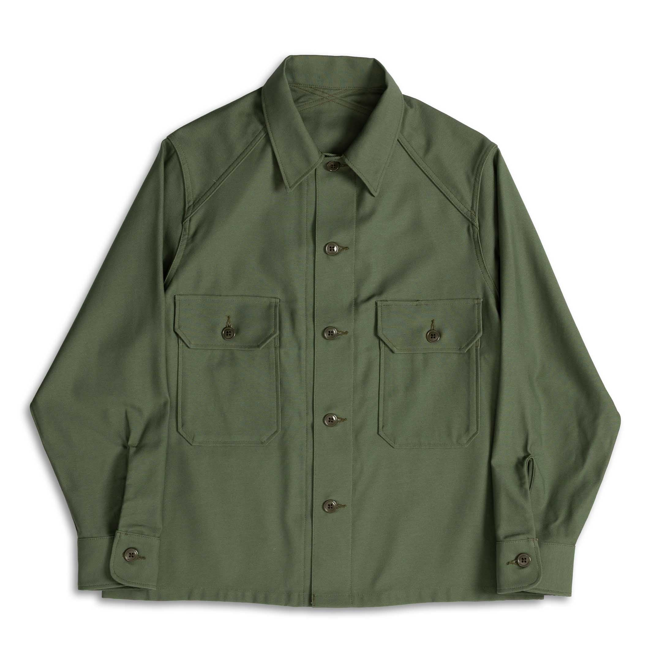 Yankshire 1952 Field Shirt Vintage Sateen Olive