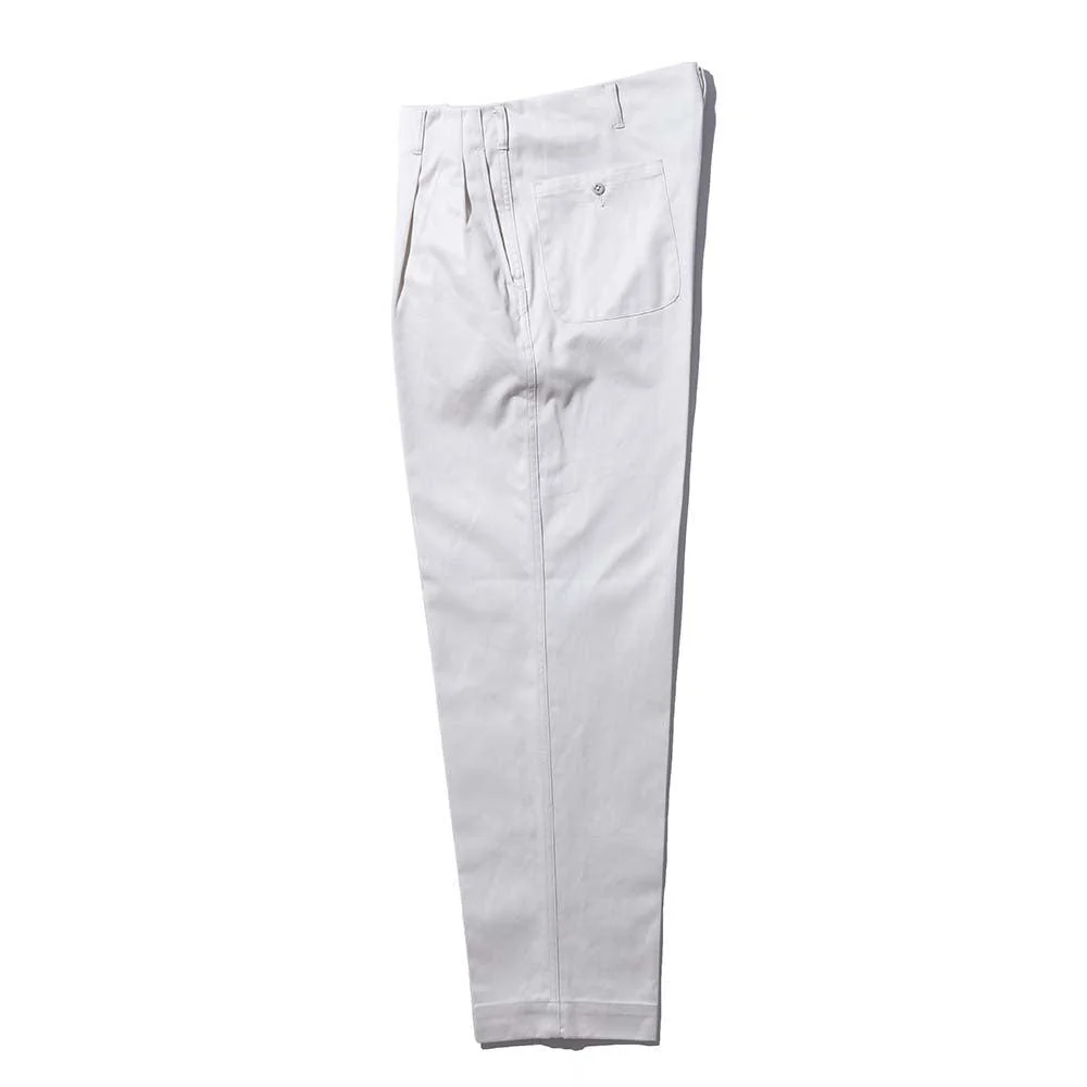 Yankshire C1950 Peg Top Chino Trousers Stone - Image 3