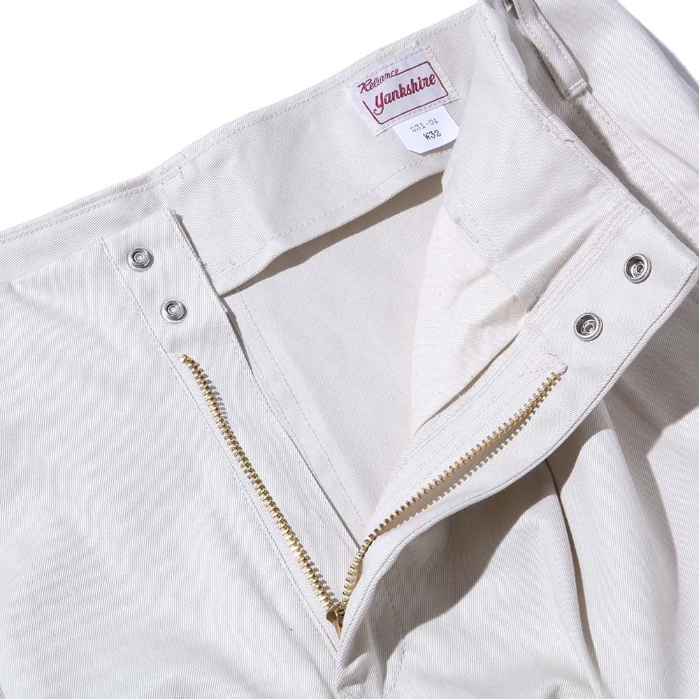 Yankshire C1950 Peg Top Chino Trousers Stone - Image 4