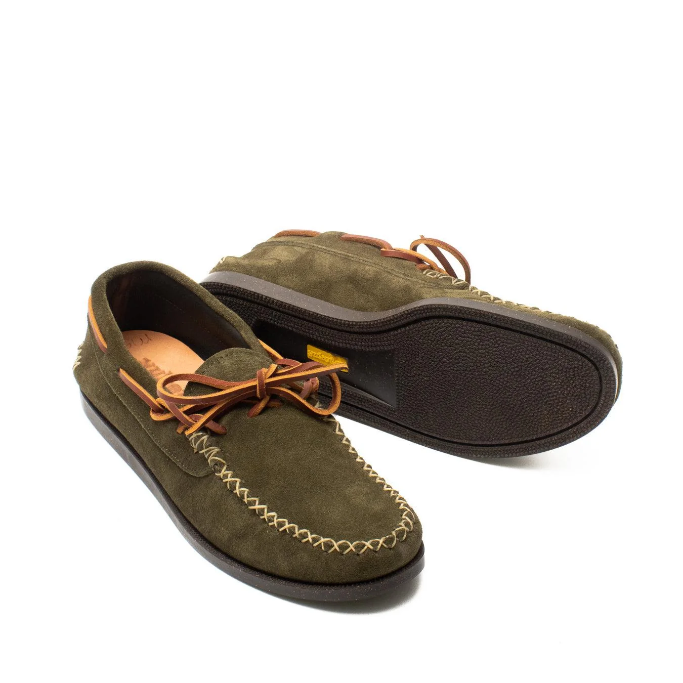 Yuketen Canoe Moc w/ Camp Sole FO Olive - Image 5