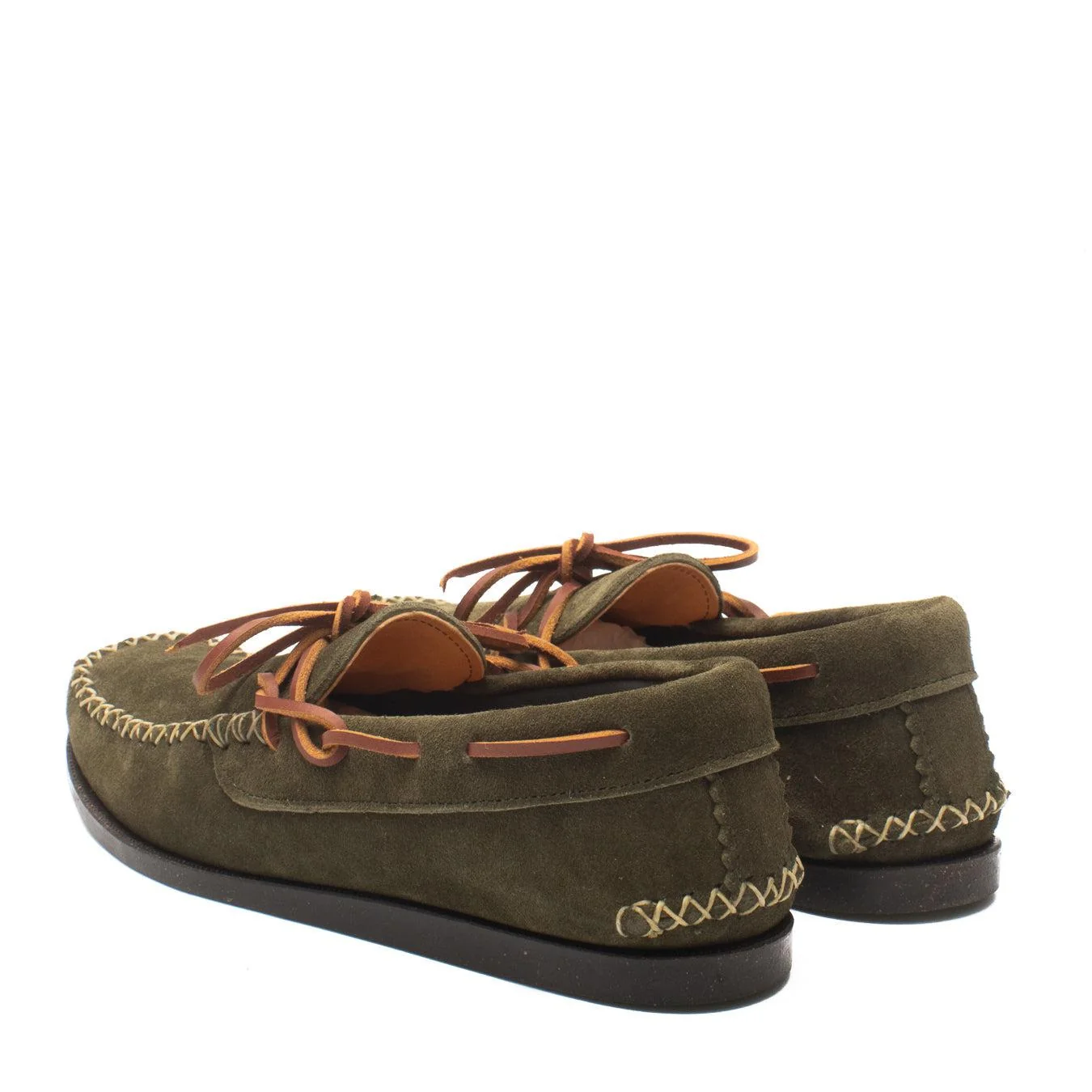 Yuketen Canoe Moc w/ Camp Sole FO Olive - Image 6