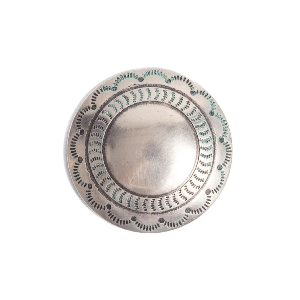 Yuketen Nickel Silver Concho Pin 5 (1.5")